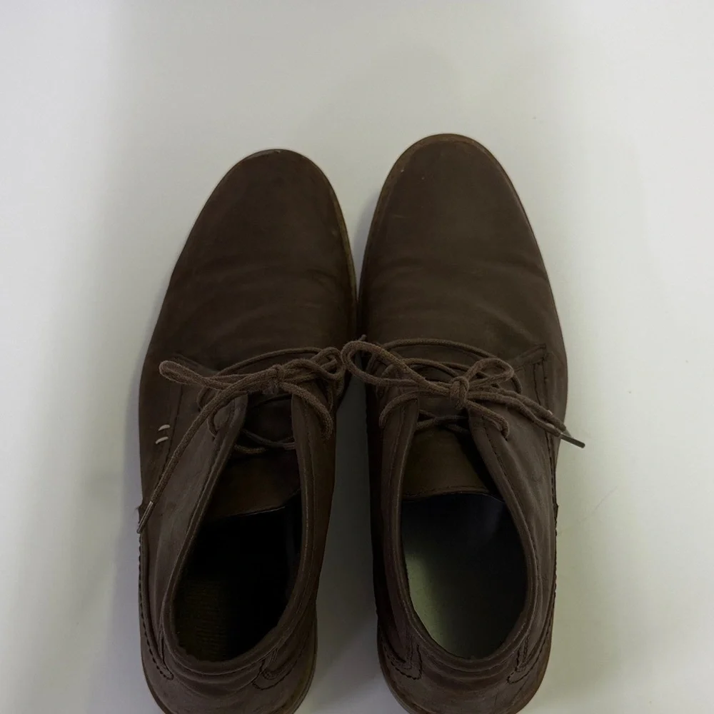 Men's Premium Leather Chukka Boots in Rich Brown